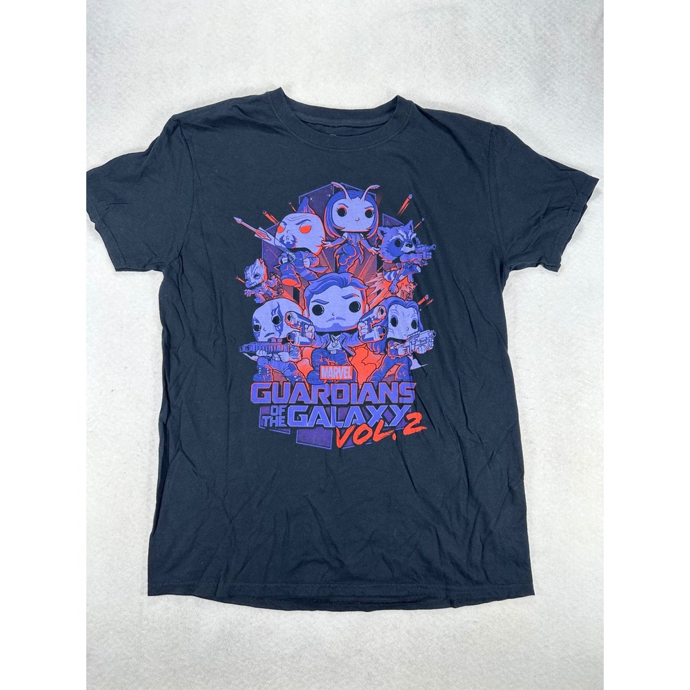 Marvel Guardians of the Galaxy Vol 2 Funko Pop Tees Black Graphic T-Shirt Mens M